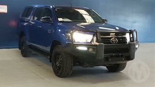 2019 Toyota Hilux GUN126R MY19 Upgrade SR (4x4) Blue 6 Speed Automatic Double Cab Pick Up