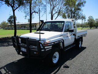 2014 Toyota Landcruiser VDJ79R Workmate French Vanilla 5 Speed Manual Cab Chassis