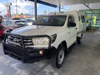 2018 Toyota Hilux GUN126R SR White 6 Speed Sports Automatic Cab Chassis