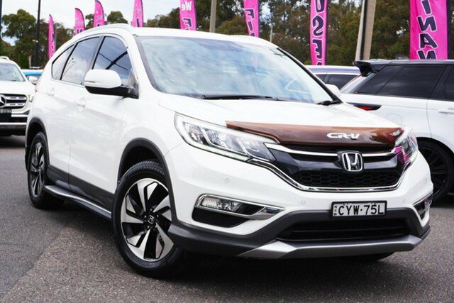 Used Honda CR-V RM Series II MY17 Limited Edition 4WD Phillip, 2015 Honda CR-V RM Series II MY17 Limited Edition 4WD White 5 Speed Sports Automatic Wagon