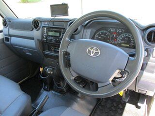 2014 Toyota Landcruiser VDJ79R Workmate French Vanilla 5 Speed Manual Cab Chassis
