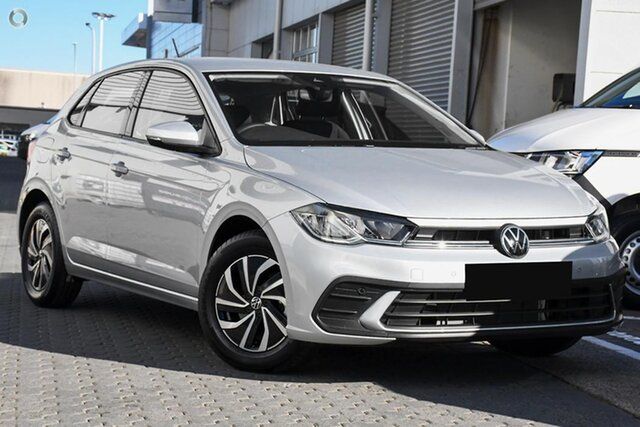 Demo Volkswagen Polo AE MY23 85TSI DSG Life Port Melbourne, 2023 Volkswagen Polo AE MY23 85TSI DSG Life Reflex Silver 7 Speed Sports Automatic Dual Clutch