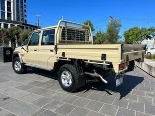 2023 Toyota Landcruiser VDJ79R GXL Double Cab Beige 5 Speed Manual Cab Chassis