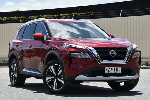 Demo Nissan X-Trail T33 MY23 Ti X-tronic 4WD Bundamba, 2023 Nissan X-Trail T33 MY23 Ti X-tronic 4WD Scarlet 7 Speed Constant Variable Wagon