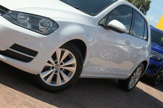 2013 Volkswagen Golf AU 90 TSI Comfortline White 7 Speed Auto Direct Shift Hatchback.