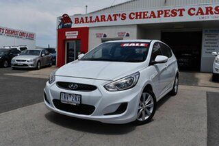 2018 Hyundai Accent RB6 MY18 Sport White 6 Speed Automatic Hatchback.