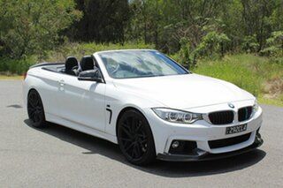 2013 BMW 4 Series F33 435i White 8 Speed Sports Automatic Convertible.
