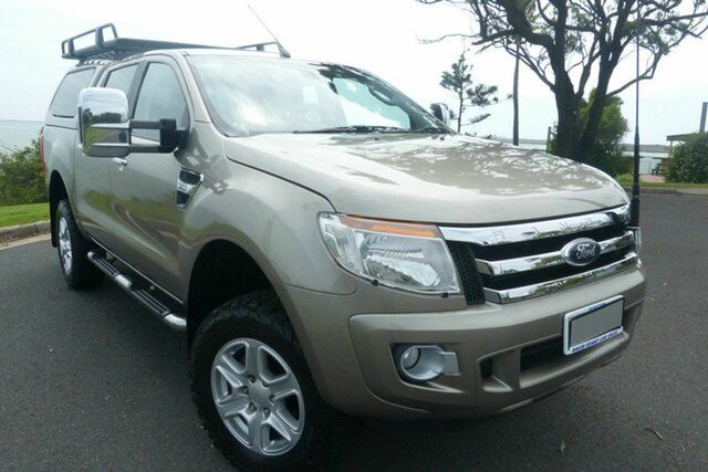 Used Ford Ranger PX XLT Double Cab Gladstone, 2012 Ford Ranger PX XLT Double Cab Gold 6 Speed Sports Automatic Utility