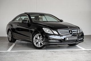 2011 Mercedes-Benz E-Class C207 MY12 E350 BlueEFFICIENCY 7G-Tronic + Elegance Obsidian Black 7 Speed.