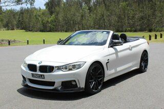2013 BMW 4 Series F33 435i White 8 Speed Sports Automatic Convertible.