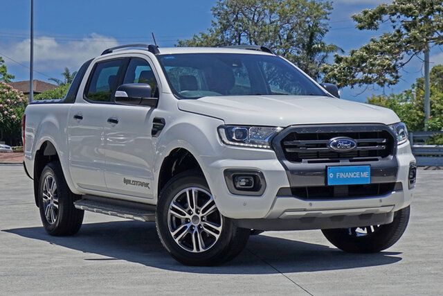 Used Ford Ranger PX MkIII 2021.25MY Wildtrak Capalaba, 2021 Ford Ranger PX MkIII 2021.25MY Wildtrak White 10 Speed Sports Automatic Double Cab Pick Up