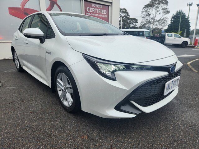 Pre-Owned Toyota Corolla ZWE219R Ascent Sport E-CVT Hybrid Ferntree Gully, 2022 Toyota Corolla ZWE219R Ascent Sport E-CVT Hybrid Frosted White 10 Speed Constant Variable