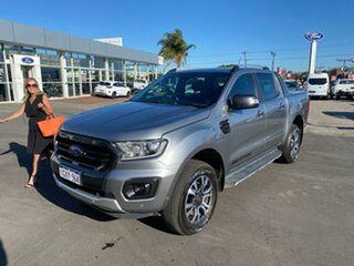 2019 Ford Ranger PX MkIII 2019.75MY Wildtrak Aluminium 10 Speed Sports Automatic Double Cab Pick Up.