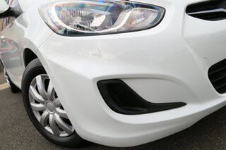 2013 Hyundai Accent RB2 Active White 4 Speed Sports Automatic Sedan.