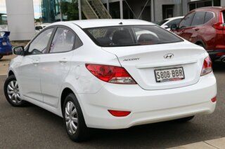 2013 Hyundai Accent RB2 Active White 4 Speed Sports Automatic Sedan.