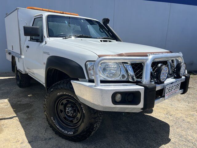 Used Nissan Patrol GU MY08 DX (4x4) Hoppers Crossing, 2010 Nissan Patrol GU MY08 DX (4x4) White 5 Speed Manual Leaf Cab Chassis