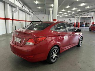 2013 Hyundai Accent RB Active Red 4 Speed Sports Automatic Sedan