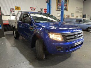 2014 Ford Ranger PX XL 2.2 Hi-Rider (4x2) Blue 6 Speed Automatic Super Cab Chassis