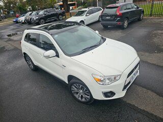 2014 Mitsubishi ASX XB MY14 Aspire 2WD White Crystal 6 Speed Constant Variable Wagon