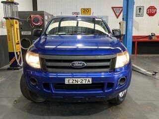 2014 Ford Ranger PX XL 2.2 Hi-Rider (4x2) Blue 6 Speed Automatic Super Cab Chassis