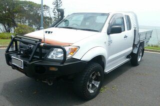 2008 Toyota Hilux KUN26R MY09 SR Xtra Cab White 5 Speed Manual Cab Chassis