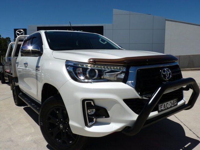 Pre-Owned Toyota Hilux GUN126R SR5 Double Cab Blacktown, 2019 Toyota Hilux GUN126R SR5 Double Cab Crystal Pearl 6 Speed Sports Automatic Utility