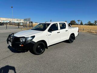 2017 Toyota Hilux GUN122R Workmate White 5 Speed Manual Dual Cab Utility