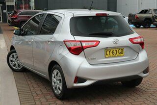 2017 Toyota Yaris NCP130R Ascent Silver 4 Speed Automatic Hatchback.