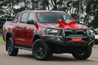 2021 Toyota Hilux GUN126R Rogue Double Cab Burgundy/cert 6 Speed Sports Automatic Utility.