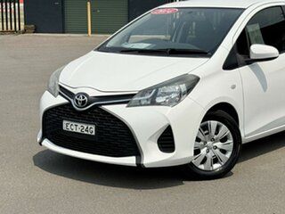 2014 Toyota Yaris NCP130R Ascent White 5 Speed Manual Hatchback