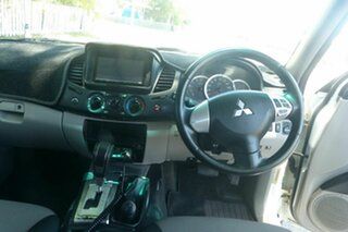 2013 Mitsubishi Triton MN MY14 GLX Double Cab White 4 Speed Sports Automatic Utility