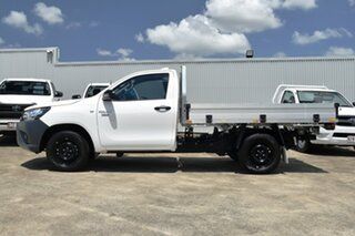 2022 Toyota Hilux TGN121R Workmate 4x2 Glacier White 6 Speed Sports Automatic Cab Chassis