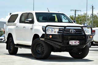 2015 Toyota Hilux GUN126R SR Double Cab White 6 Speed Manual Cab Chassis