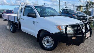 2005 Toyota Hilux TGN16R Workmate White 5 Speed Manual Dual Cab Pick-up.