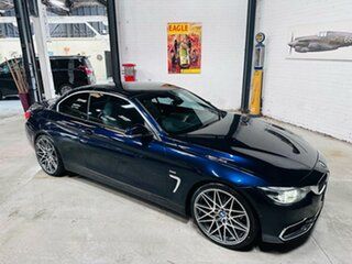 2018 BMW 4 Series F33 LCI 420i Luxury Line Blue 8 Speed Sports Automatic Convertible