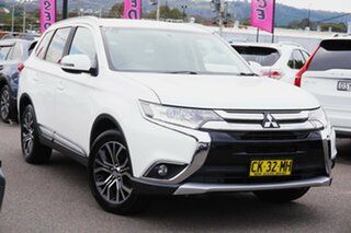 2016 Mitsubishi Outlander ZK MY16 LS 2WD White 6 Speed Constant Variable Wagon.