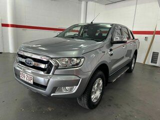 2015 Ford Ranger PX XLT Double Cab Silver 6 Speed Sports Automatic Utility.