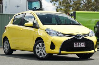 2016 Toyota Yaris NCP130R Ascent Yellow 4 Speed Automatic Hatchback.