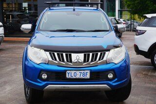 2016 Mitsubishi Triton MQ MY16 Exceed Double Cab Blue 5 Speed Sports Automatic Utility