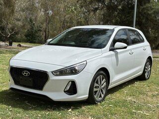 2018 Hyundai i30 PD2 MY18 Active White 6 Speed Sports Automatic Hatchback.