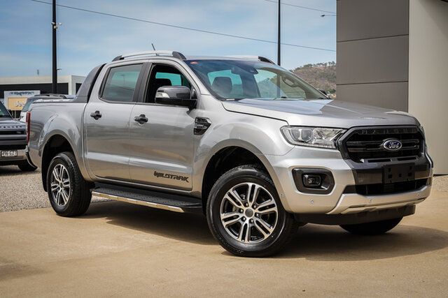 Used Ford Ranger PX MkIII 2021.75MY Wildtrak Townsville, 2022 Ford Ranger PX MkIII 2021.75MY Wildtrak Silver 10 Speed Sports Automatic Double Cab Pick Up