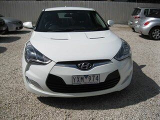 2012 Hyundai Veloster FS Coupe White 6 Speed Manual Hatchback