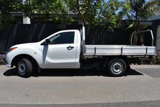 2014 Mazda BT-50 UP0YD1 XT 4x2 White 6 Speed Manual Cab Chassis.