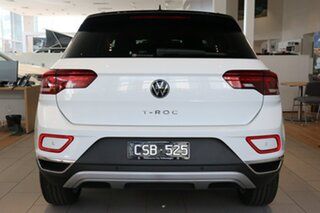 2023 Volkswagen T-ROC D11 MY23 110TSI Style Pure White/Black Roof 8 Speed Sports Automatic Wagon
