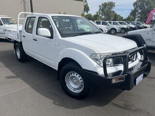 2013 Nissan Navara D40 S7 MY12 RX White 6 Speed Manual Cab Chassis