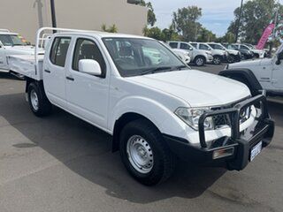 2013 Nissan Navara D40 S7 MY12 RX White 6 Speed Manual Cab Chassis