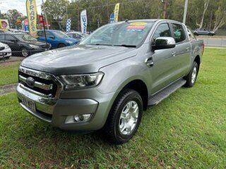 2017 Ford Ranger PX MkII 2018.00MY XLT Double Cab Silver 6 Speed Manual Utility.
