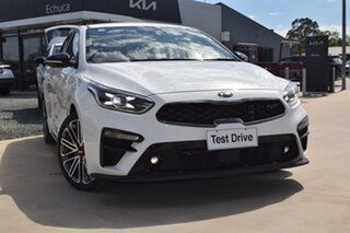 2020 Kia Cerato BD MY21 GT Clear White 7 Speed Sports Automatic Dual Clutch Hatchback.