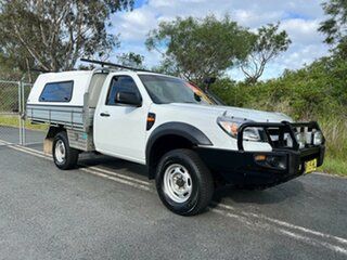 2011 Ford Ranger PK XL White 5 Speed Automatic Cab Chassis.