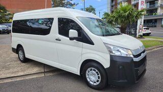 2019 Toyota HiAce GDH322R Commuter (12 Seats) White 6 Speed Automatic Bus.